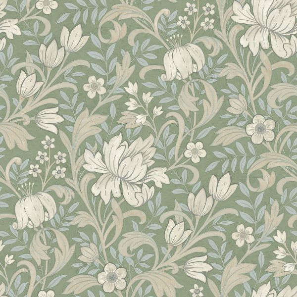 Marian Floral Wallpaper Sage Green Grandeco 1.jpg